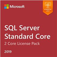 Microsoft SQL Server 2019 Standard Core - 2 Core License Pack (elektronická licence) - Kancelářský software