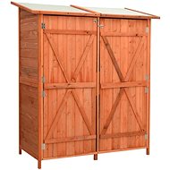 SHUMEE Skříň zahradní, dřevěná 140 × 75 × 160 cm - Zahradní skříň