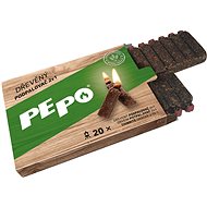 PE-PO dřevěný podpalovač 2v1 20 podpalů FSC - Podpalovač