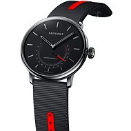 Sequent SuperCharger 2.1 Premium HR onyxově černé s černým/červeným řemínkem - Chytré hodinky