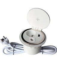 IN Zapuštěná lišta,zásuvka, Qi nabíjení,USB - Zásuvková lišta