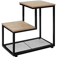 Tectake Odkládací stolek Halifax 60,5×35,5×60,5cm, Industrial světlé dřevo, dub Sonoma - Odkládací stolek