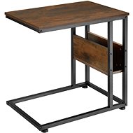 Tectake Odkládací stolek Wigan 55×36,5×60cm, Industrial tmavé dřevo - Odkládací stolek