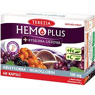 HEMOPLUS+Kys.listová 50+10 kapslí - Železo