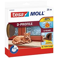 tesamoll Rubber Seal, Brown, D Profile, 25m - Window Seals