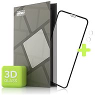 Ochranné sklo Tempered Glass Protector pro iPhone 11 - 3D Case Friendly, Černé + sklo na kameru - Ochranné sklo