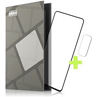 Tempered Glass Protector Rámečkové pro Xiaomi Redmi Note 10 Pro, černé + sklo na kameru - Ochranné sklo na objektiv