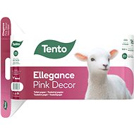 Toaletní papír TENTO Ellegance Pink Decor (16 ks) - Toaletní papír