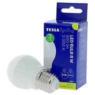 TESLA LED žárovka miniglobe BULB E27, 8W, teplá bílá - LED žárovka