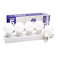 TESLA LED  BULB E27, 9W, 4000K, denní bílá, 5ks v balení - LED žárovka