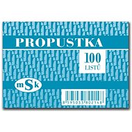 TYPOS 7400214 Propustka - Tiskopis