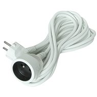 Prodlužovací kabel Solight Prodlužovací kabel, 1 zásuvka, bílá, 5m. - Prodlužovací kabel