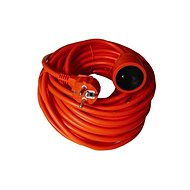 Solight Prodlužovací kabel, 1 zásuvka, oranžová, 20m