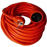Napájecí kabel PremiumCord prodlužovací 20m 230V, oranžový