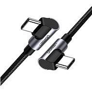 UGREEN Angled USB-C Cable Aluminum Case with Braided 1m Black - Datový kabel