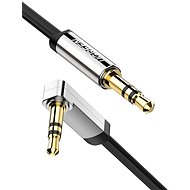 Ugreen 3.5mm Male to 3.5mm Male Straight to Angle Flat Cable 1m (Black) - AUX Cable