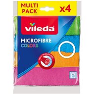 Cloth VILEDA Microfibre Colours 4pcs