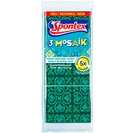 Houbička na nádobí SPONTEX 3 Mosaik houbička na nádobí (3 ks)