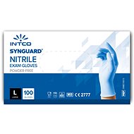 INTCO Jednorázové vyšetřovací nitrilové rukavice (nesterilní, , nepudrované) (Velikost L) - Gumové rukavice