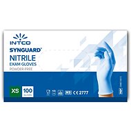 INTCO - Jednorázové vyšetřovací nitrilové rukavice (nesterilní, , nepudrované) (Velikost XS)