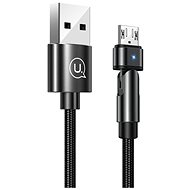USAMS US-SJ478 U60 Micro Rotatable Charging Cable 1m Black - Napájecí kabel