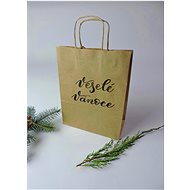 Be Nice přírodní taška malá Veselé Vánoce - Balení dárků