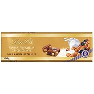 LINDT Gold Tablet Milk Raisins Nut Gold 300 g - Čokoláda