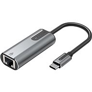 Vention Type-C (USB-C) to RJ-45 Gigabit Ethernet Adapter 0.15m Gray Aluminum Alloy Type - USB adaptér