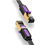 Síťový kabel Vention Flat Cat.7 Patch Cable 5m Black - Síťový kabel
