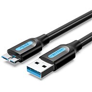Vention USB 3.0 (M) to Micro USB-B (M) Cable 3M Black PVC Type - Datový kabel