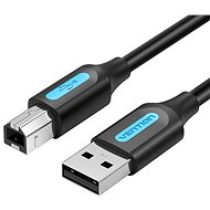 Vention USB 2.0 Male to USB-B Male Printer Cable with Ferrite Cores 10m Black PVC Type - Datový kabel