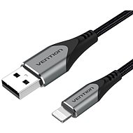 Vention Lightning MFi to USB 2.0 Braided Cable (C89) 1M Gray Aluminum Alloy Type - Datový kabel