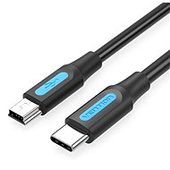 Vention USB-C 2.0 to Mini USB 2A Cable 1.5M Black - Datový kabel