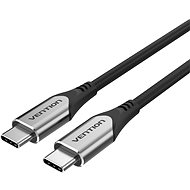 Vention Nylon Braided Type-C (USB-C) Cable (4K / PD / 60W / 5Gbps / 3A) 0.5m Gray - Datový kabel
