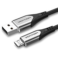 Datový kabel Vention Luxury USB 2.0 -> microUSB Cable 3A Gray 0.25m Aluminum Alloy Type