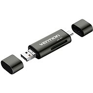 Čtečka karet Vention USB 3.0 Multi-function Card Reader Gray Metal Type