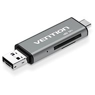 Čtečka karet Vention USB 2.0 Multi-function Card Reader Gray