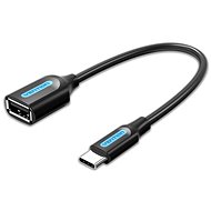 Vention USB-C (M) to USB (F) OTG Cable 0.15M Black PVC Type