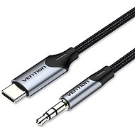 Vention USB-C Male to 3.5MM Male Cable 1.5M Gray Aluminum Alloy Type - Audio kabel