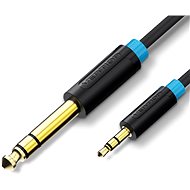 Vention 6.3mm Jack Male to 3.5mm Male Audio Cable 5m Black - Audio kabel