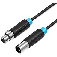 Audio kabel Vention XLR Audio Extension Cable 1.5m Black - Audio kabel