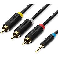 Vention 3.5mm Jack Male to 3x RCA Male AV Cable 1.5m Black - Video kabel