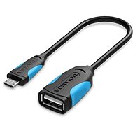 Vention USB2.0 -> microUSB OTG Cable 0.25m Black - Datový kabel