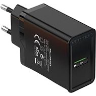 Vention 1-port USB Wall Quick Charger (18W) Black - AC Adapter