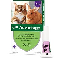 Advantage 1 × 0,8 ml – spot-on pro velké kočky a králíky - Antiparazitní pipeta