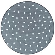 Dětský koberec Puntík šedý kruh - Koberec