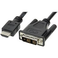 Video kabel ROLINE DVI - HDMI propojovací, stíněný, 2m