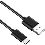 Datový kabel PremiumCord USB-C (M) - USB 2.0 A (M) 50cm, Černý