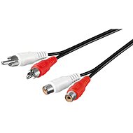 PremiumCord 2x cinch (M) - 2x cinch (F) 10m - Audio kabel