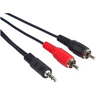 PremiumCord jack M 3.5 -> 2x cinch M, 5m - Audio kabel